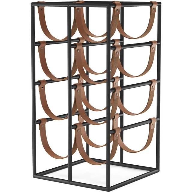 Audo - Umanoff Wine Rack - schwarz, braun/pulverbeschichtet/BxHxT 24x47.5x25cm/für 8 Flaschen - brown (48.0 x 24.0 x 25.0cm)