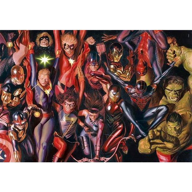 - 39675 - Puzzle Marvel Avengers - Jigsaw Puzzle 1000 Pieces, Jigsaw Puzzle For Adults - Made In Italy
