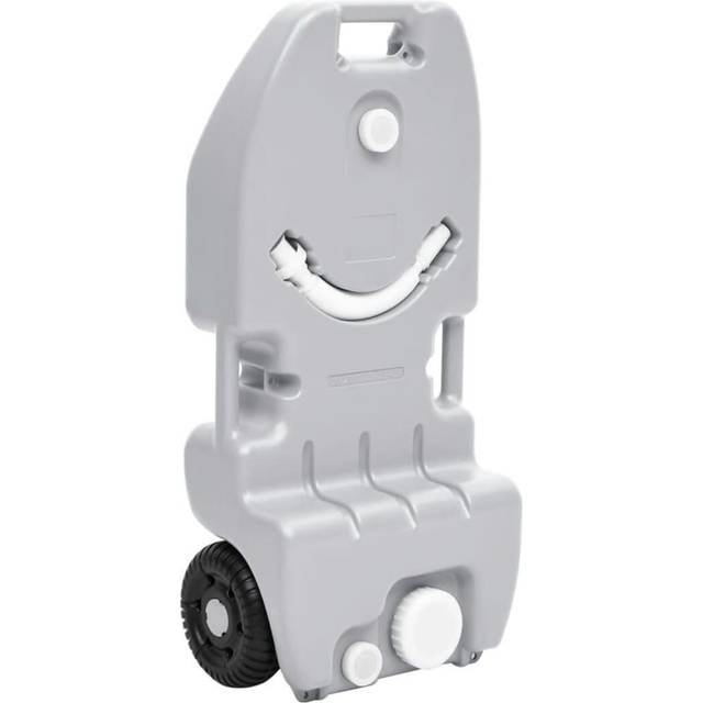 vidaXL Wheeled Water Tank for Camping 25 L Grey - grey