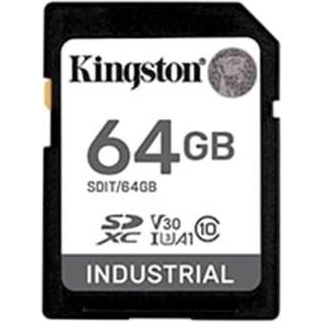 Kingston Industrial SDXC-minneskort 64 GB klass 10, UHS-I, U3, V30, A1 pSCL