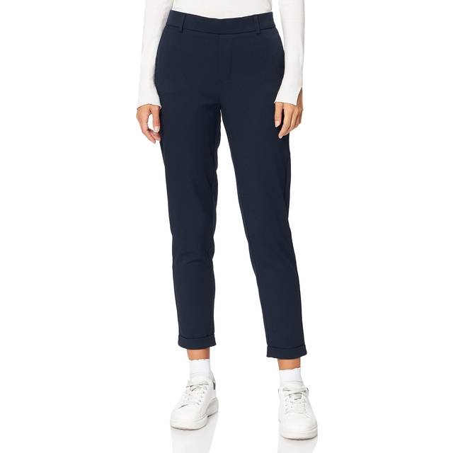 VERO MODA Vmmaya Mw Loose Solid Pant Noos |Marinblå |XL x 32