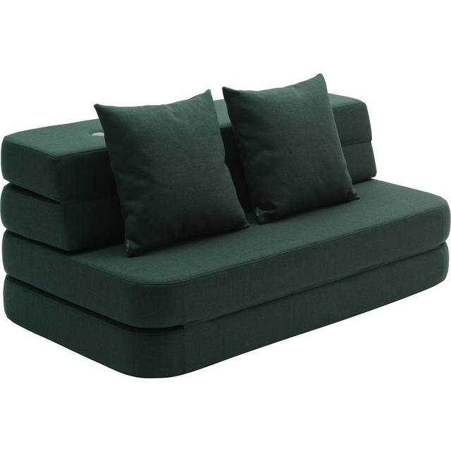 by KlipKlap KK 3 Fold Sofa Deep green w/light green KK 3 Fold Sofa XL Soft