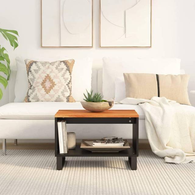 (brown) vidaXL Coffee Table Side Table Accent Table Sofa Table Solid Wood Reclaimed