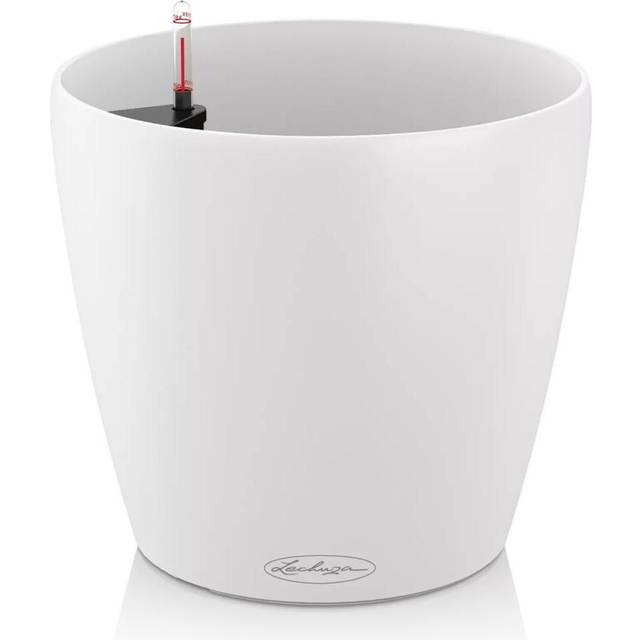 Lechuza Classico Colour 60 White Poly-Resin Self-Watering Planter 56cm - Lechuza The Original