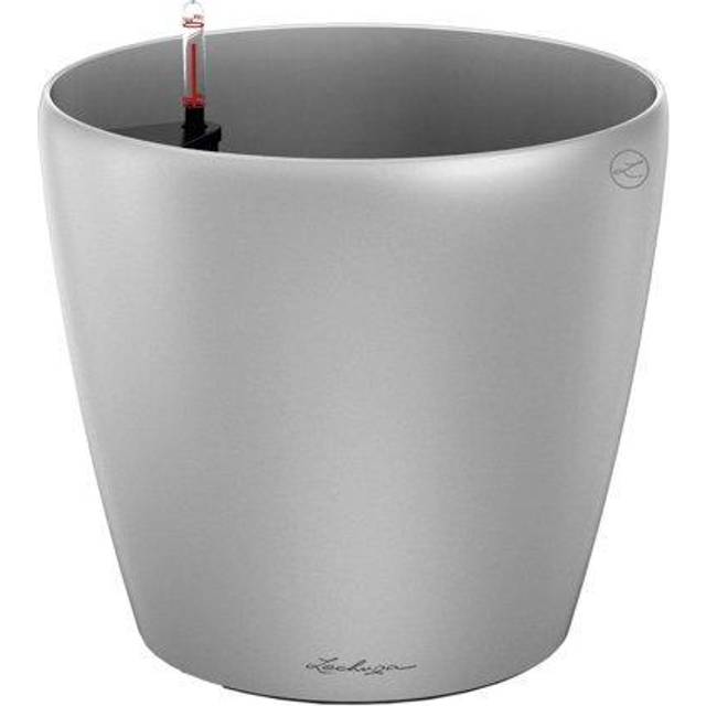 LECHUZA CLASSICO Premium LS 28 silver metallic 16048