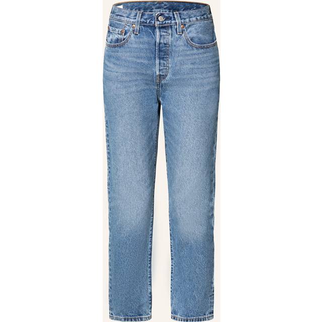 Levi's dam 501® Crop Cropped Fit Jeans , Medium Indigo Worn In, 25W / 28L