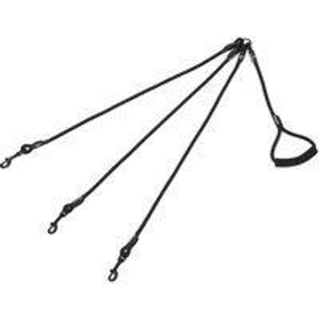 Triple 3 Way Rope Dog Pet Lead Leash Handle Splitter Coupler Clip for Collar