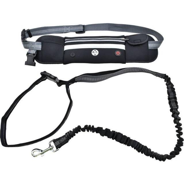 Six Peaks LED Dog Lead Running Belt - Black