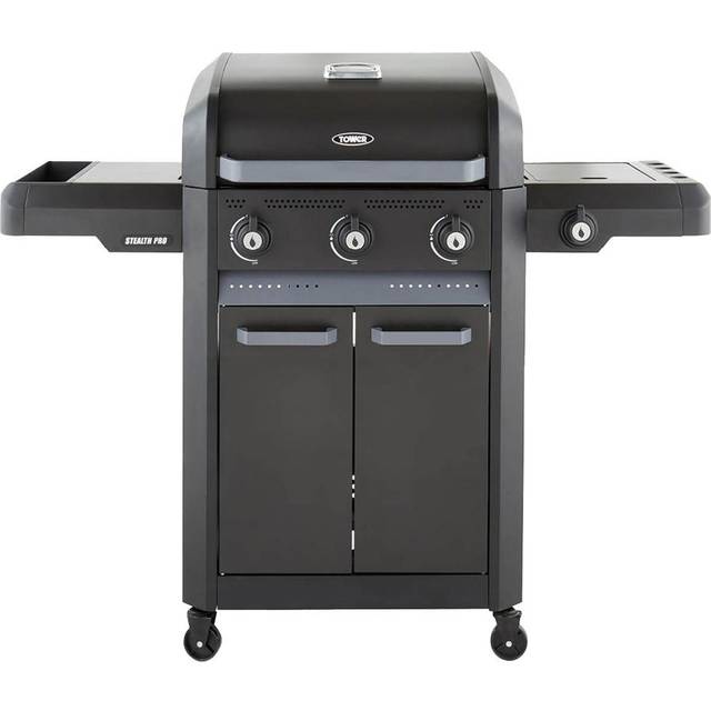 Tower T978525 Stealth Pro Four Burner BBQ - Black