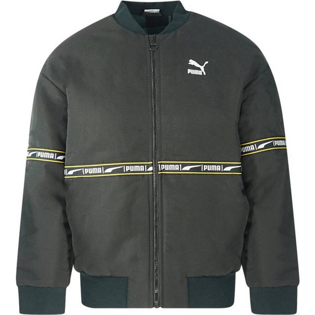 Puma Mens Check Heavy Bomber Black Jacket - Size X-Small