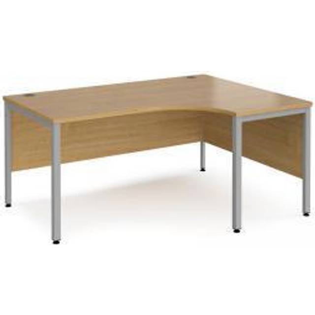 Dams Maestro 25 Right Hand Ergonomic Desk 1600mm Wide - Silver Bench Leg Frame,