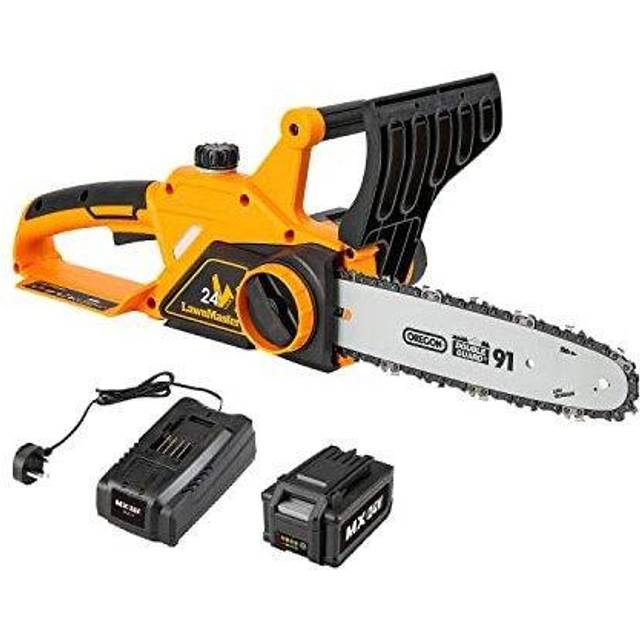 LawnMaster MX 24V 25cm Cordless Chainsaw, Orange