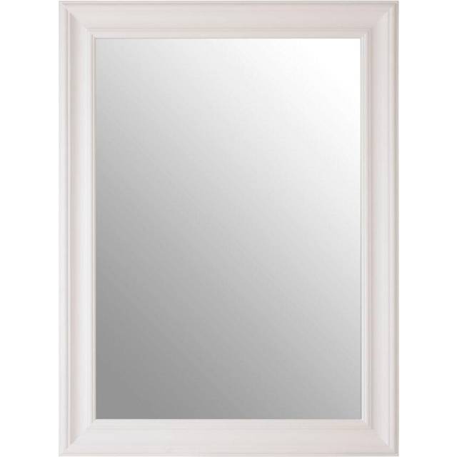 Claude Zelma White Finish Wall Mirror - One Size