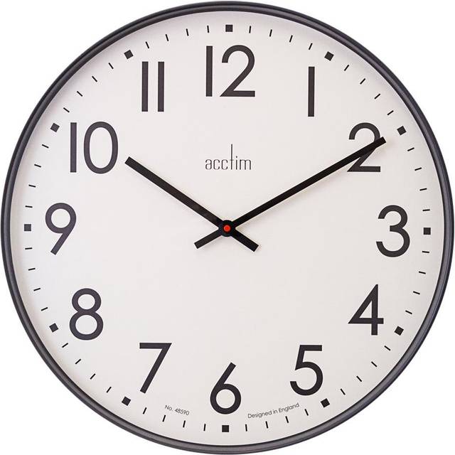 Acctim Ashridge Dark Grey Round Wall Clock 50cm - 4 x 50 x 50cm