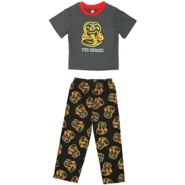 Boys Cobra Kai Yes Sensei Sleep Set - Gray&#47;Red&#47;Yellow (4)