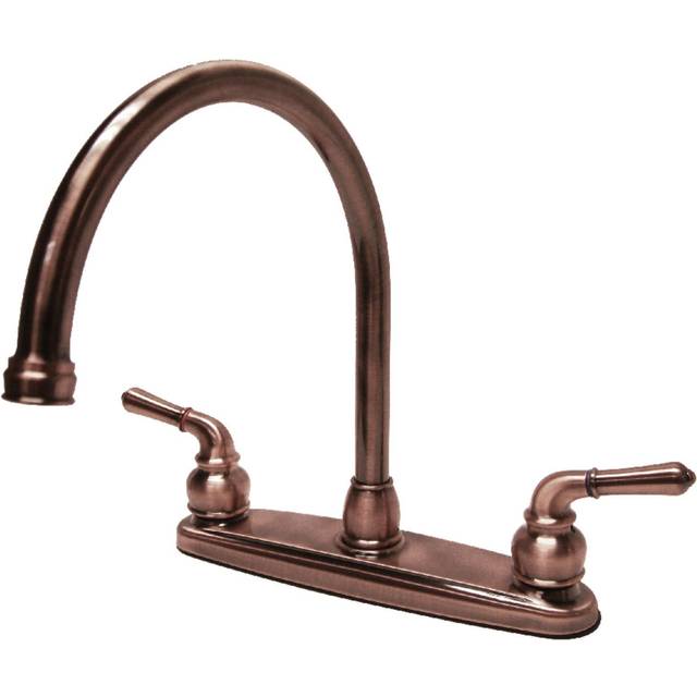 Kingston Brass KB796LS Magellan Centerset Kitchen Faucet  Antique Copp
