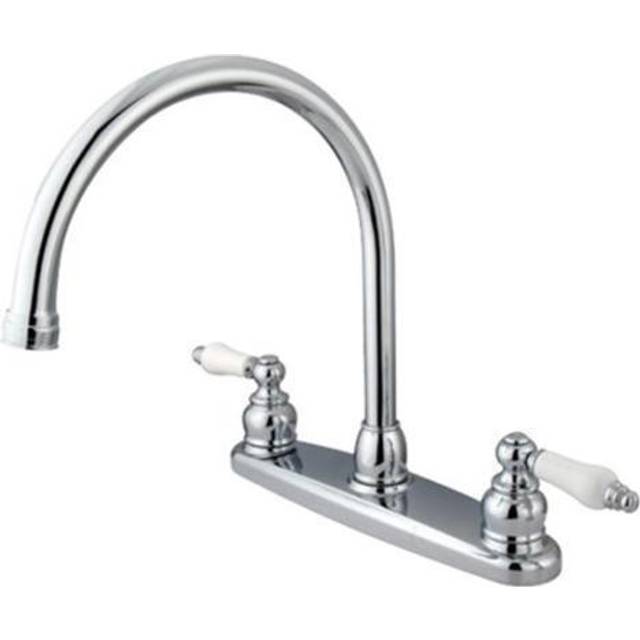 Kingston Brass KB721PLLS 8-Inch Centerset Kitchen Faucet  Polished Chrome