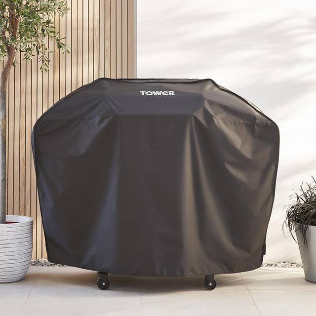3 Burner Gas BBQ Cover Black - One Size