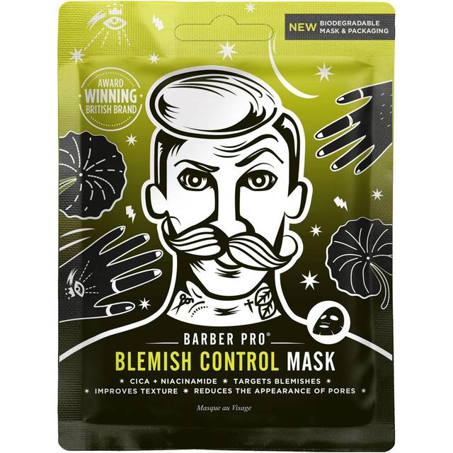 Barber Pro Blemish Control Cica + Niacinamide Sheet Mask-Ingen