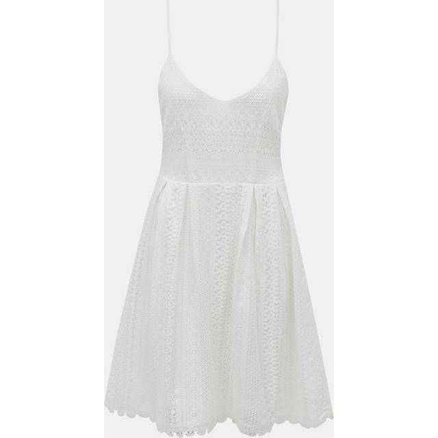 Short lace dress for women Only Helena - Blanc