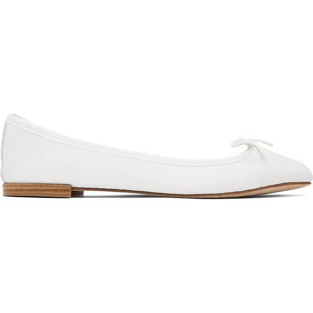 Repetto White Cendrillon Ballerina Flats - 050 Blanc - FR 37