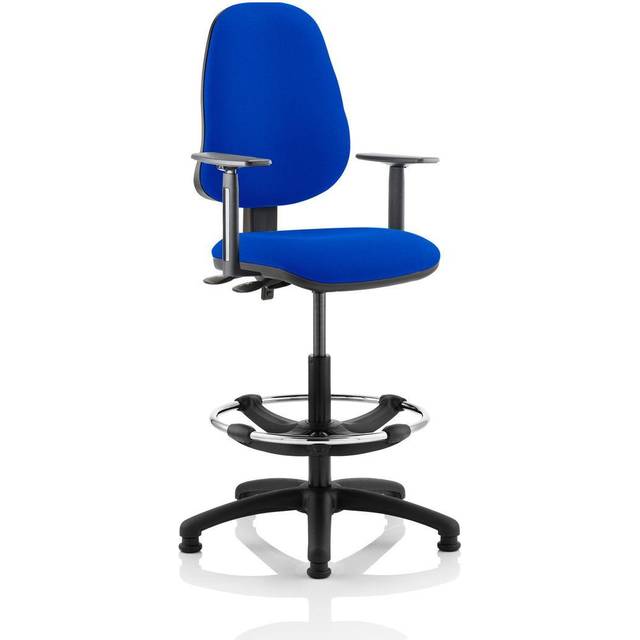Eclipse Plus II Lever Task Operator Chair Blue Height Adjustable Arms
