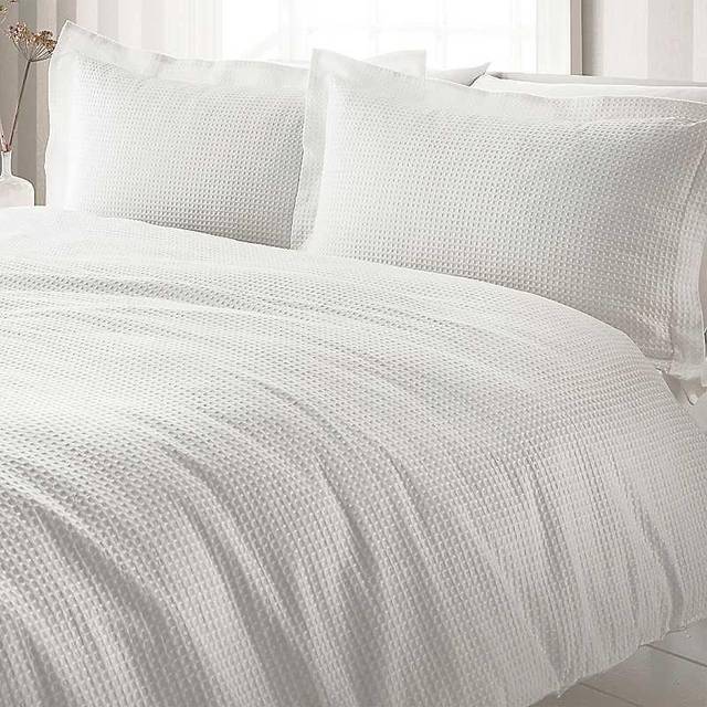 Yard Single White Waffle Duvet Set - Yard Living