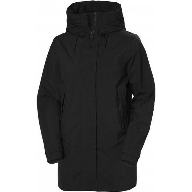 Women's waterproof jacket Helly Hansen Victoria Mid Length - Noir - XL