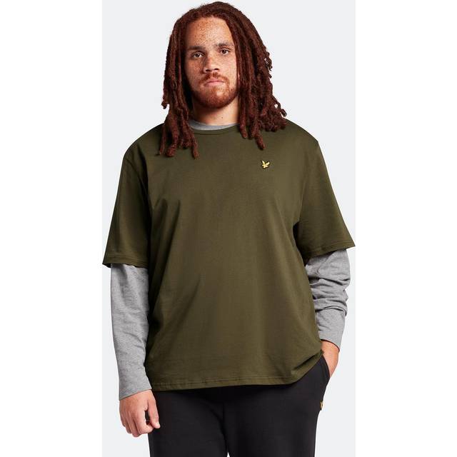 Lyle & Scott Plus Size Ts400 Plain T-Shirt Olive