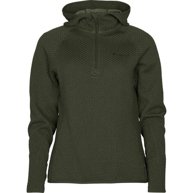 Pinewood Women's Everyday Travel Hoodie Dark Green Melange, XL
