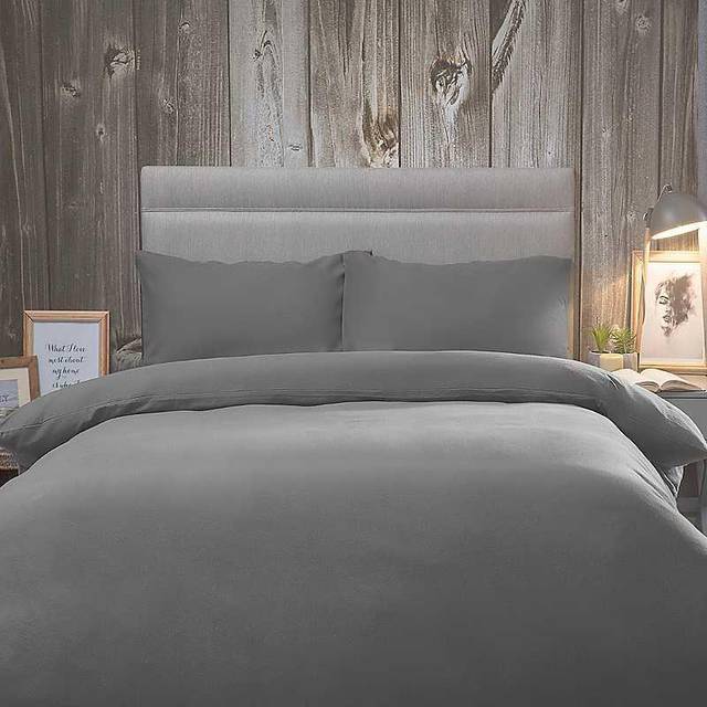 Belledorm Brushed Cotton Fitted Sheet  - Single, Grey