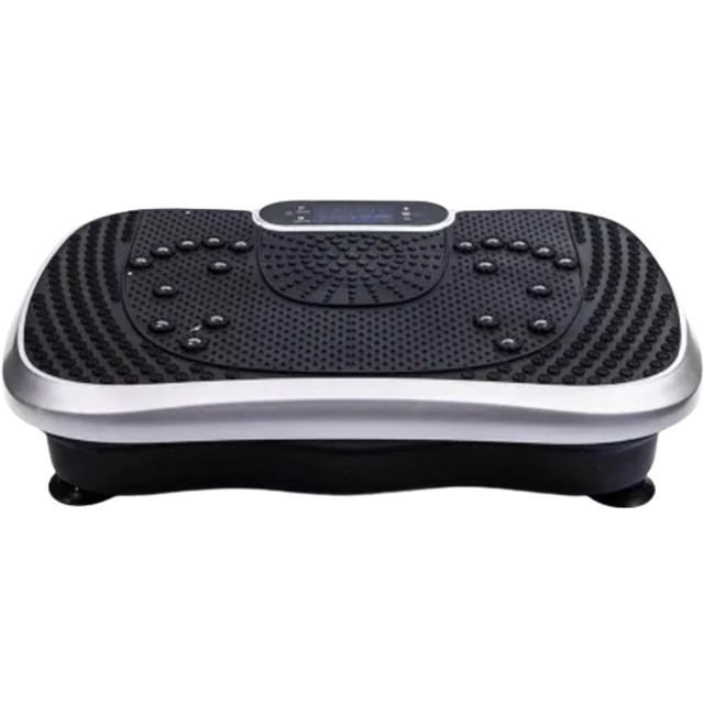 Vibrerande plattform - 99 intensitetsnivåer och 5 hemmasportprogram - oscillerande vibrationsplatta, hemstyrningsmaskin - Bluetooth-högtalare, fjärrkontroll, halkfri, CE-certifierad