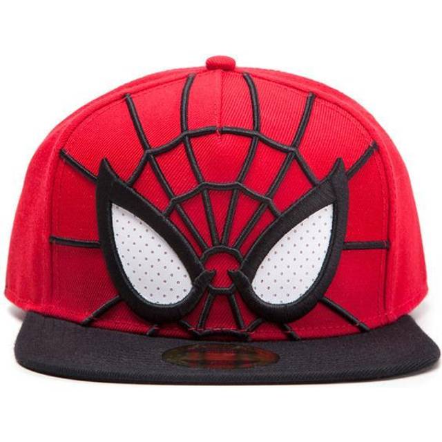 MARVEL COMICS Spiderman 3D Face Mask with Mesh Eyes Snapback
