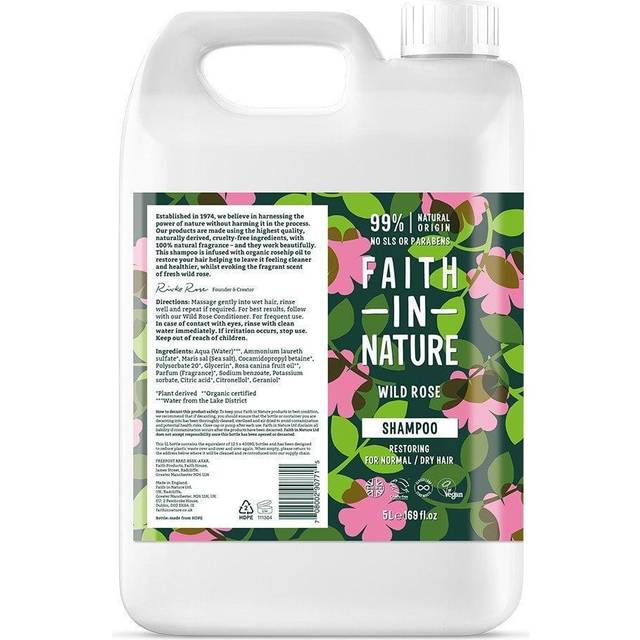 Faith in Nature Wild Rose Shampoo - 5L