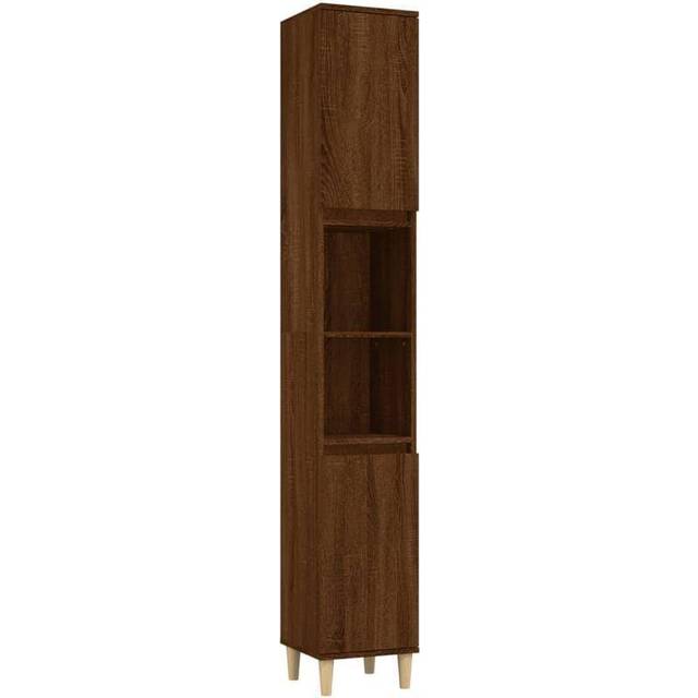 Vidaxl - Bathroom Cabinet Brown Oak 30x30x190 cm Engineered Wood