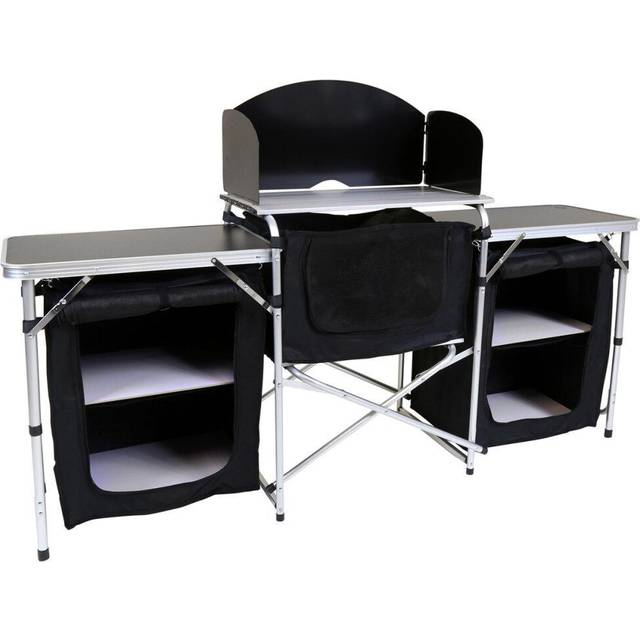 Charles Bentley Foldable Camping Storage Unit - Large, Black