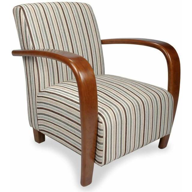 Frogmore Chenille Stripe Duck Egg Armchair