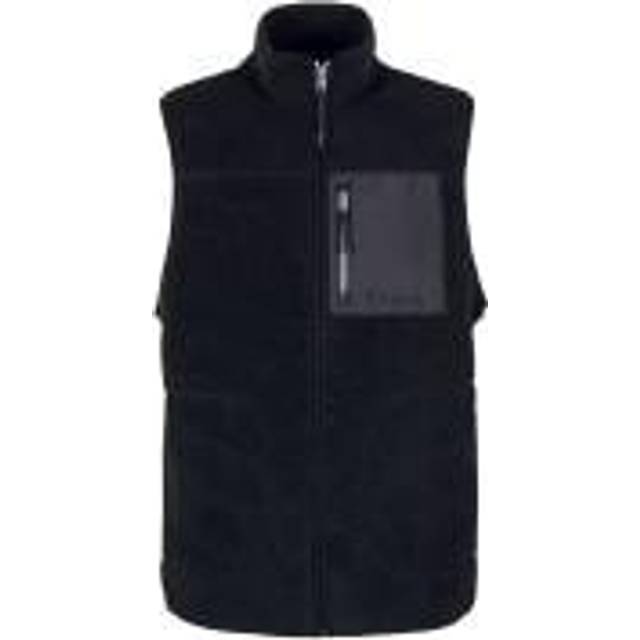 JACK & JONES Herr Jorpark Teddy kroppsvärmare Sn väst, svart, XL
