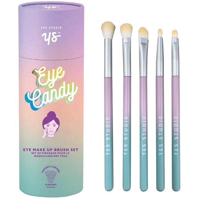 Make Up Brushes Set 5Pcs Eyeshadow Cosmetic Tool Gift Lilac Turquoise
