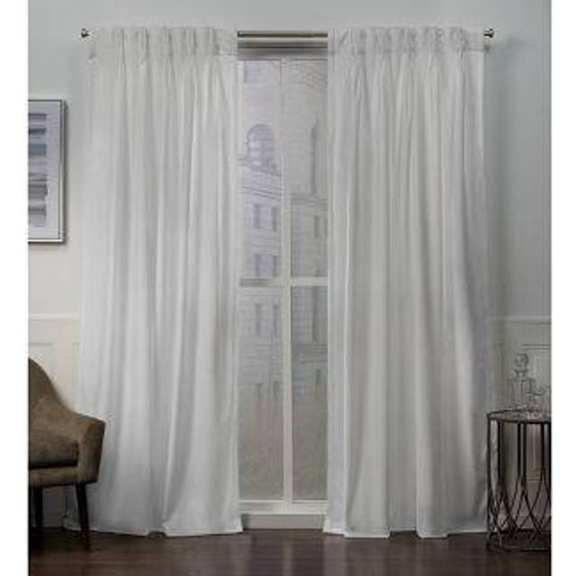 Exclusive Home Curtains  Velvet PP Pinch Pleat Curtain Panel  27x84  N