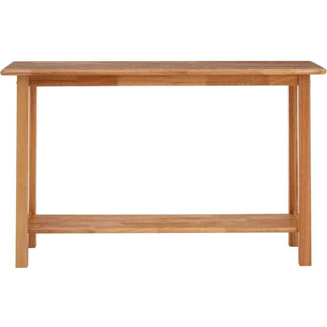 Premier Housewares - Interiors by Premier Contemporary Rectangular Console Table, Natural Wood Console Table, Modern Wood Hallway Console Table