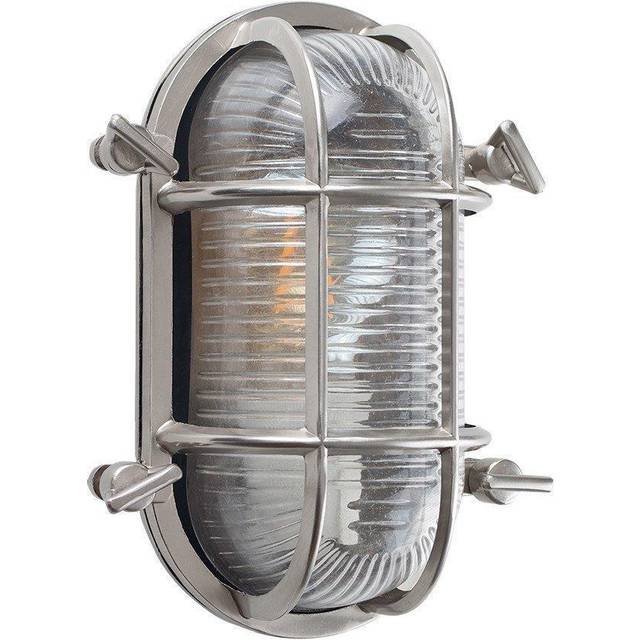 Bow Nautical Silver Outdoor Wall Bulkhead Light