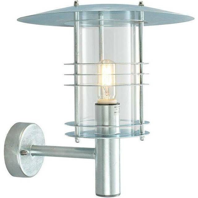 Elstead - 1 Light Outdoor Wall Lantern Light Galvanised IP54, E27