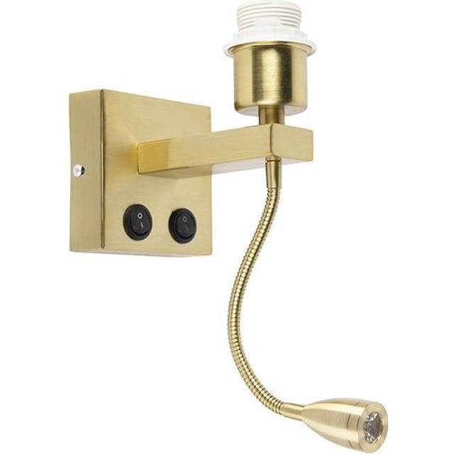 Modern Brass Wall Lamp with Flexible Arm - Brescia Combi