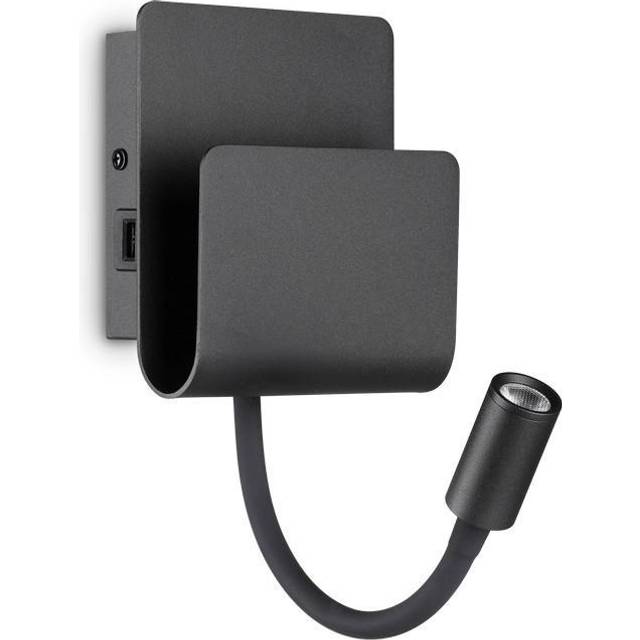 Ideal Lux PROBE - Integrated LED Indoor Reading Wall Lamp 1 Light Black 3000K