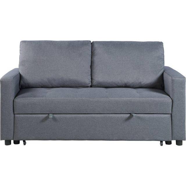(Grey) Stylish and Comfortable 2 Seater Sofa Bed