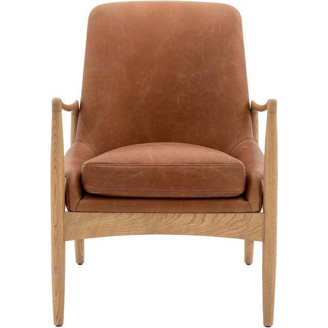 Cami Armchair Brown Leather (star)