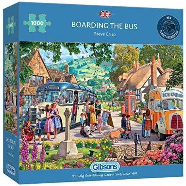 Gibsons Boarding the Bus 1000 Piece Puzzle In Multi