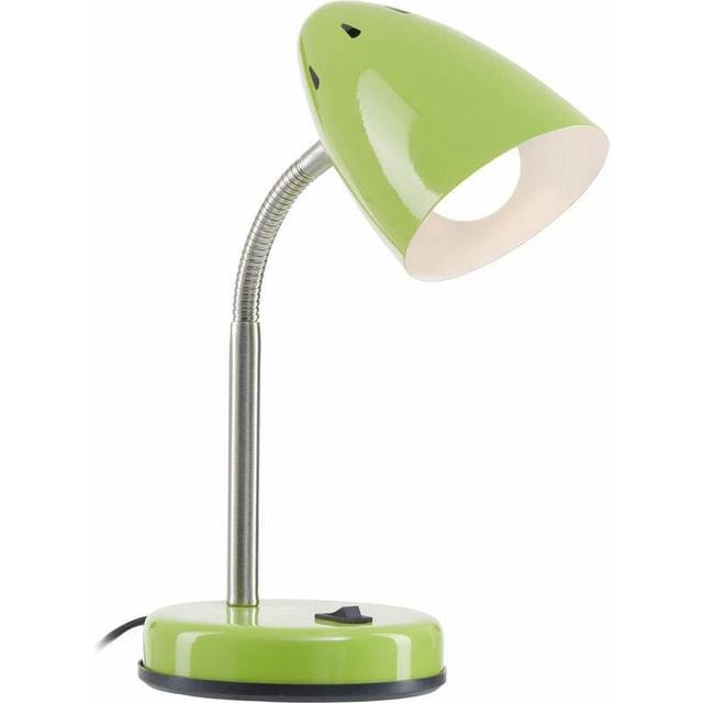 Premier Housewares Green Gloss Desk Lamp - 13 x 13 x 37cm