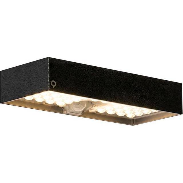 Outdoor Wall Light Black with Dim Light and Sensor on Solar - Kayo